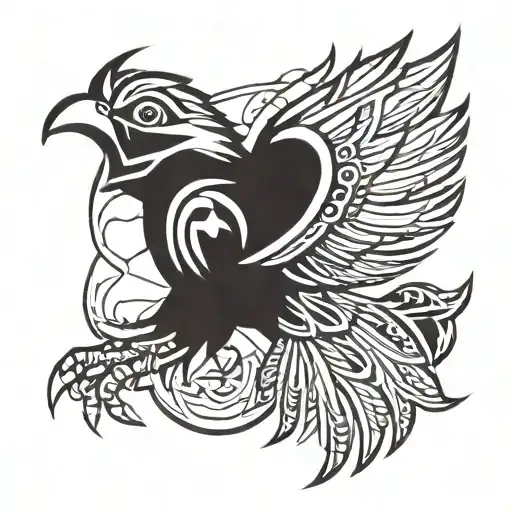 Thunderbird native tattoo design idea