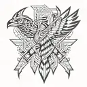 Thunderbird native tattoo design idea