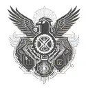 Thunderbird native tattoo design idea