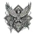 Thunderbird native tattoo design idea