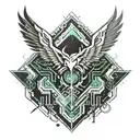 Thunderbird native tattoo design idea