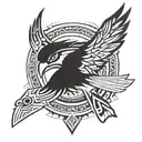 Thunderbird native tattoo design idea