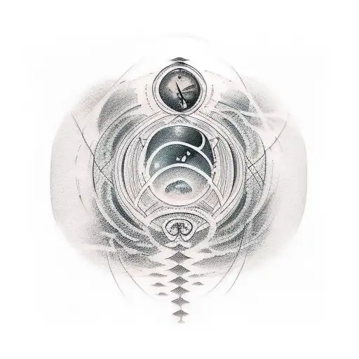 Full arm tattoo sleeve that at the bottom is the grass on earth and as it goes higher to the shoulder goes through cloud tattoo design idea