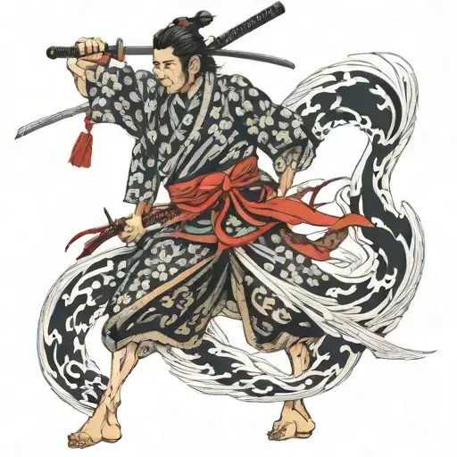 Full back tattoo miyamoto musashi tattoo design idea