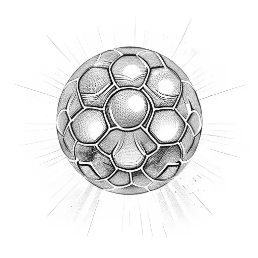 A soccer ball transforming into a magic orb tattoo design idea