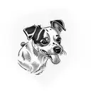 jack Russell terrier  tattoo design idea