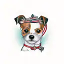 jack Russell terrier  tattoo design idea