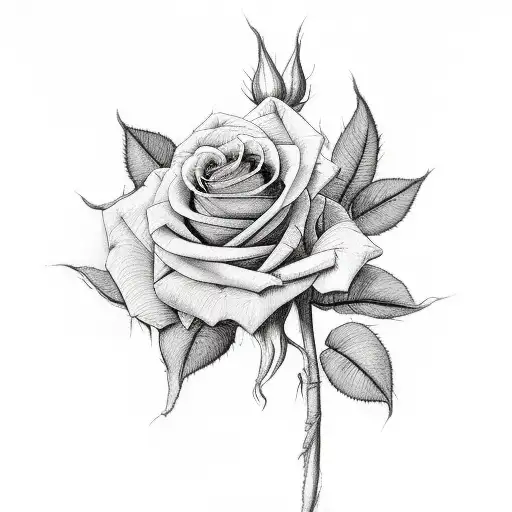 roses in palms tattoo design idea