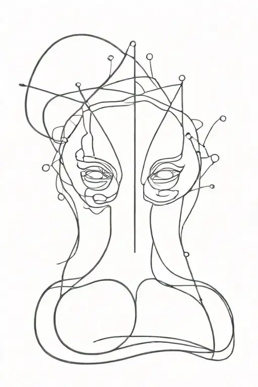 bipolar disorder related tattoo design idea