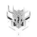 matrix of numbers tattoo design idea