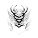 devil logo tattoo design idea