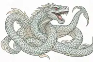 jormungandr wrapping tattoo design idea