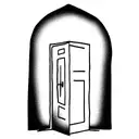 door cracked open tattoo design idea