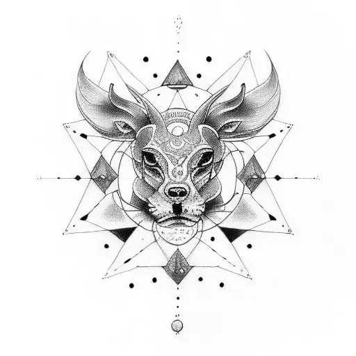Create a dotwork tattoo incorporating the zodiac signs that represent unity and awareness tattoo design idea