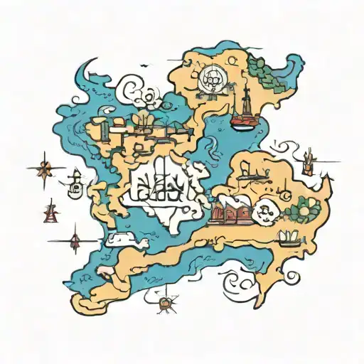 iran map tattoo design idea