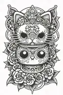 hello kitty rn tattoo design idea