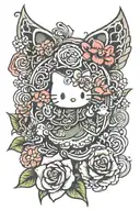 hello kitty rn tattoo design idea