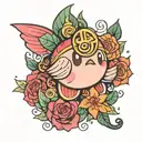 kirby tattoo design idea