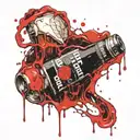 Anal, dark beer, pigeon droppings, shell, whore, hose tattoo design idea