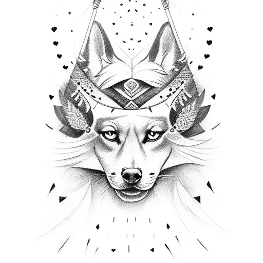 love, pocahontas and john smith tattoo design idea