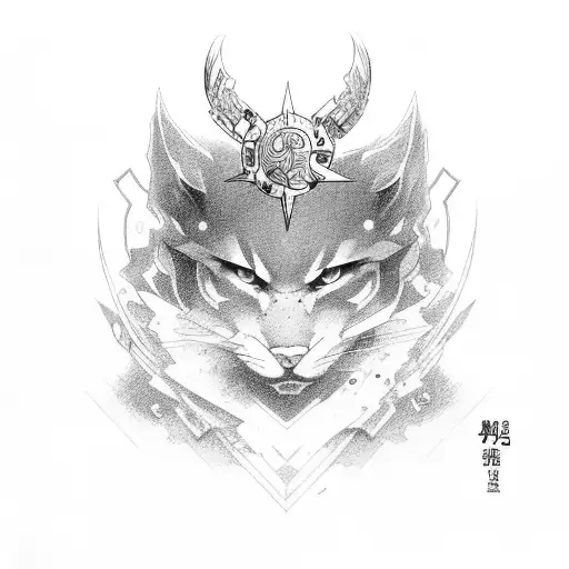 QOS symbol , anime tattoo design idea