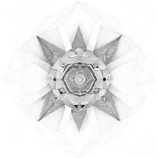 psychedelic  tattoo design idea