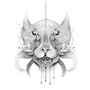 rear-view mirror tattoo design idea