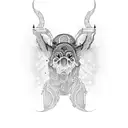 rear-view mirror tattoo design idea