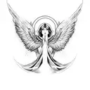 archangel Raphael tattoo design idea