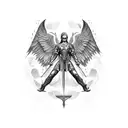 archangel Raphael tattoo design idea