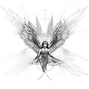 archangel Raphael tattoo design idea