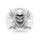 Yea, though I walk through the valley of the shadow of death, I will fear no evil: for thou art with me; thy rod and thy tattoo design idea