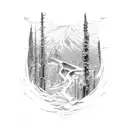 Yea, though I walk through the valley of the shadow of death, I will fear no evil: for thou art with me; thy rod and thy tattoo design idea