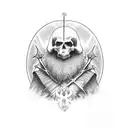 Yea, though I walk through the valley of the shadow of death, I will fear no evil: for thou art with me; thy rod and thy tattoo design idea