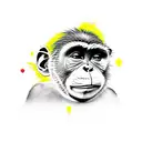chimpace graffiti tattoo design idea