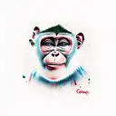 chimpace graffiti tattoo design idea