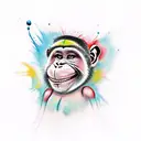chimpace graffiti tattoo design idea
