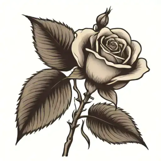 Small simple rose without color qith 224 written in the stem (stem should be long and slim. to put on my side tattoo design idea