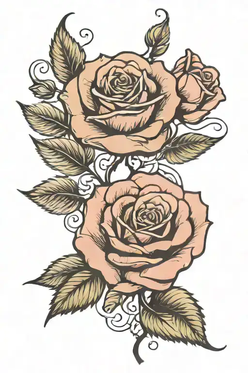 Rose with 224 incorporated into thestem of the  design  tattoo design idea