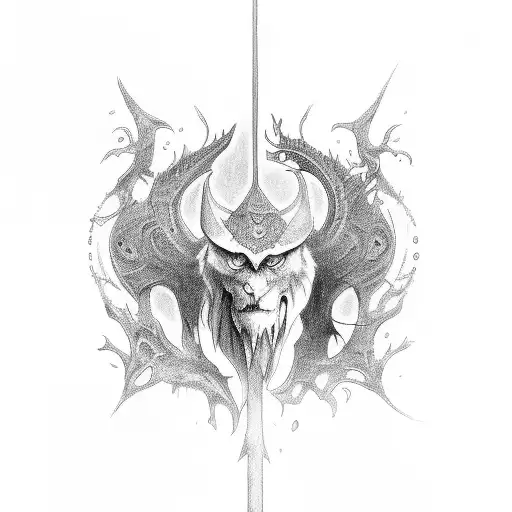 fantasy book inspired  tattoo design idea