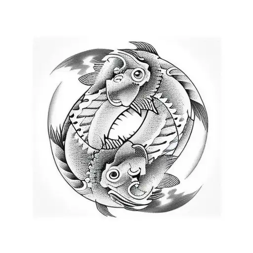 yin and yang armband tattoo koi fish tattoo design idea