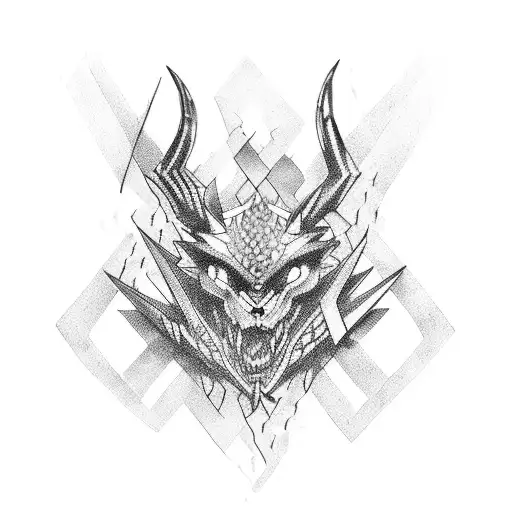 chains, knives, spikes tattoo design idea