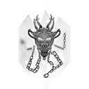 chains, knives, spikes tattoo design idea