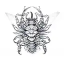 renaissance Scorpio tattoo design idea