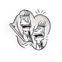 beavis and butthead  tattoo design idea