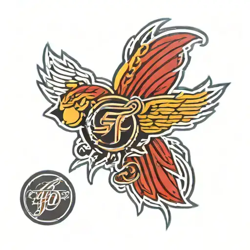 foo fighters logo tattoo design idea
