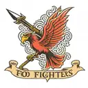 foo fighters logo tattoo design idea