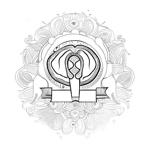 tattoo includescmy daughter name that is "Deniz Ece" tattoo design idea