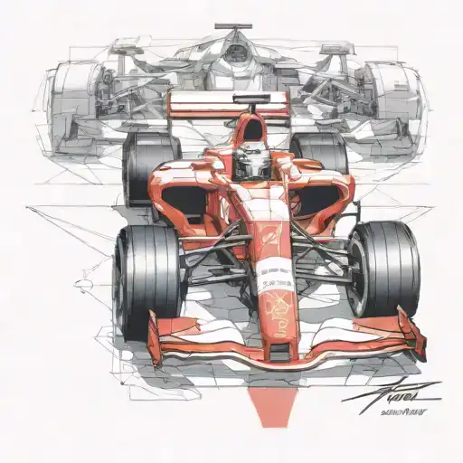 scuderia ferrari f2004 tattoo design idea