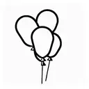 three ballons mixed tattoo design idea